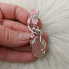 Rose Quartz Pendant In Sterling Silver