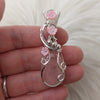 Rose Quartz Pendant In Sterling Silver