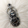 "Dracula" Citrine, Topaz, Black Onyx Pendant In Sterling Silver