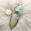 Glowstone Glass Statement Pendant In Sterling Silver