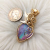 Pink Aurora Opal Doublet 14k Gold Filled Pendant