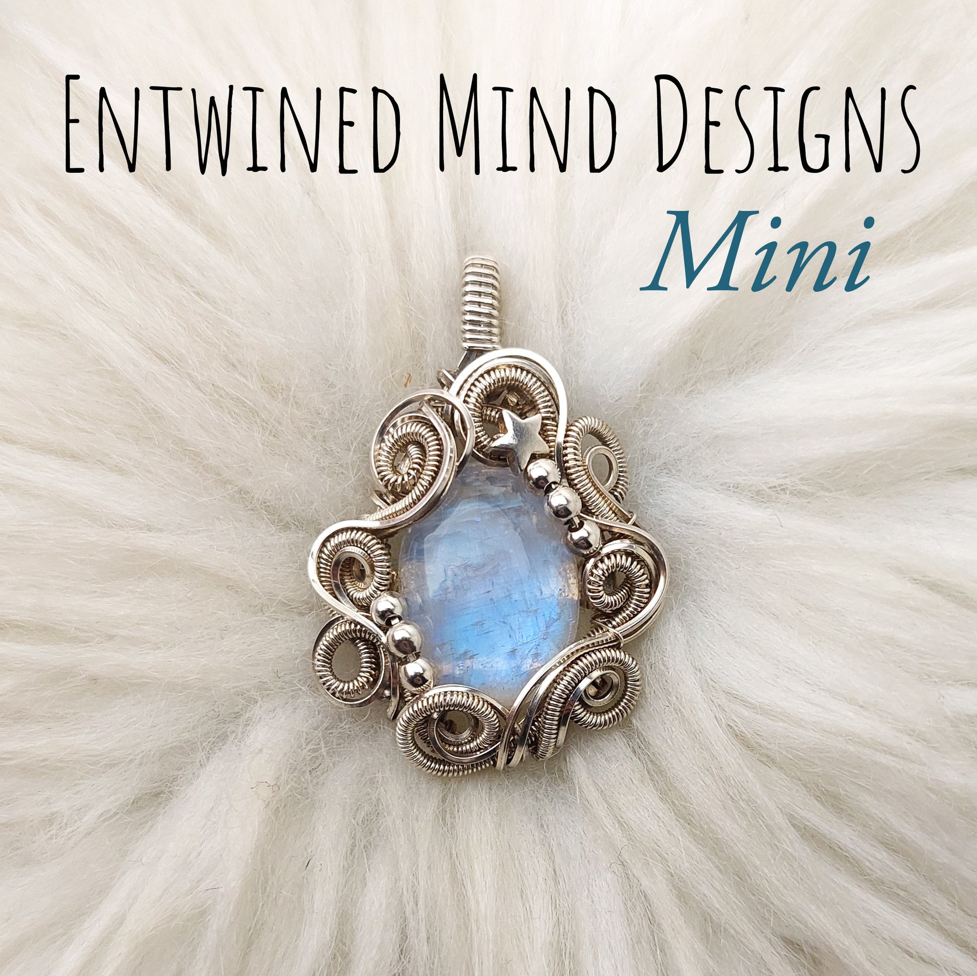 Moonstone And Sterling Silver Mini Pendant