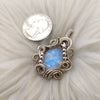 Moonstone And Sterling Silver Mini Pendant