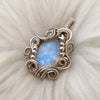 Moonstone And Sterling Silver Mini Pendant