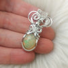 6ct Ethiopian Opal and Sterling Silver Pendant