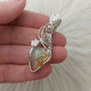 9ct Ethiopian Opal and Sterling Silver Pendant