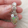 9ct Ethiopian Opal and Sterling Silver Pendant