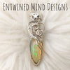 9ct Ethiopian Opal and Sterling Silver Pendant