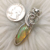 9ct Ethiopian Opal and Sterling Silver Pendant