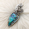 Abalone Doublet Statement Pendant In Sterling Silver