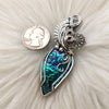 Abalone Doublet Statement Pendant In Sterling Silver