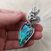 Abalone Doublet Statement Pendant In Sterling Silver