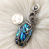 Abalone Doublet Statement Pendant In Sterling Silver