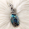 Abalone Doublet Statement Pendant In Sterling Silver