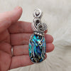 Abalone Doublet Statement Pendant In Sterling Silver