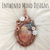 Fossil Coral Statement Pendant In Copper