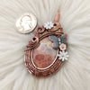 Fossil Coral Statement Pendant In Copper