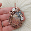 Fossil Coral Statement Pendant In Copper