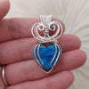 Labradorite And Sterling silver Heart Pendant