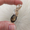 Smokey Quartz Gold Fill and Sterling Silver Statement Pendant