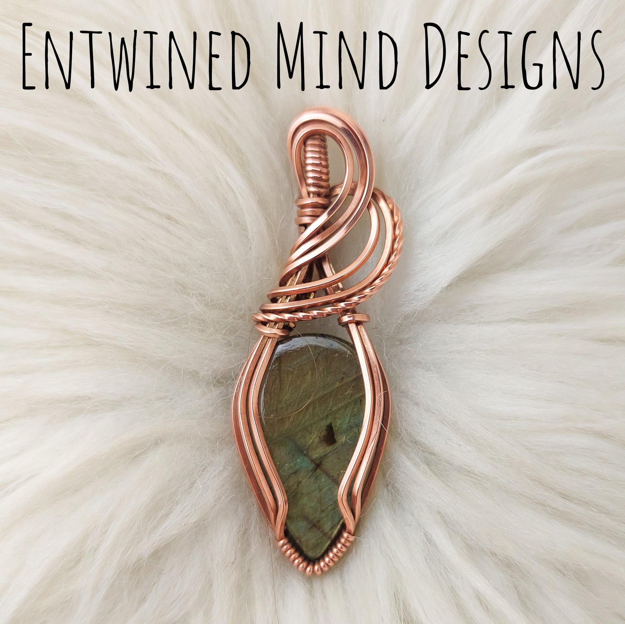 Labradorite Copper Statement Pendant