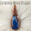 Blue Labradorite Copper Statement Pendant