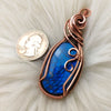 Blue Labradorite Copper Statement Pendant