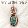 Green Labradorite Copper Statement Pendant