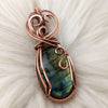 Green Labradorite Copper Statement Pendant