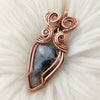 Tourmaline in Quartz Copper Statement Pendant