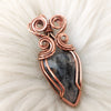 Tourmaline in Quartz Copper Statement Pendant