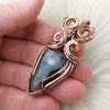 Tourmaline in Quartz Copper Statement Pendant