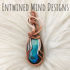 Blue Labradorite Copper Statement Pendant