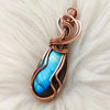 Blue Labradorite Copper Statement Pendant