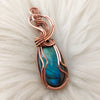 Blue Labradorite Copper Statement Pendant