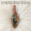 Rainbow Labradorite Copper Statement Pendant