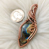 Rainbow Labradorite Copper Statement Pendant