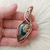 Rainbow Labradorite Copper Statement Pendant