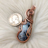 Tourmaline in Moonstone Copper Statement Pendant