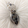 Black Agate Sterling Silver Statement Pendant