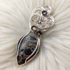 Black Agate Sterling Silver Statement Pendant