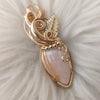 Peach Scolectie Statement Pendant In 14k Goldfill