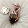 Montana Agate Copper Heart Statement Pendant