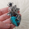 Morcini Turquoise And Sterling Silver Heart Pendant