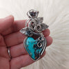 Morcini Turquoise And Sterling Silver Heart Pendant
