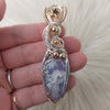 Aurora Plume Agate Doublet Sterling Silver And 14k Goldfill Statement Pendant