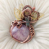 Kunzite Pumpkin Pendant In Copper