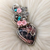 Rhodochrosite And Sterling Silver Heart Pendant