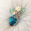 Artsan Cut Sediment Jasper And Sterling Silver Heart Pendant