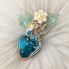 Artsan Cut Sediment Jasper And Sterling Silver Heart Pendant